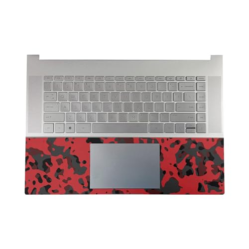 Image of Gaming Skin Compatible with HP Envy x360 16 inch (2023) - Red Modern Camo - Premium 3M Vinyl Protective Wrap Decal Cover - Easy to Apply | Crafted in The USA by MightySkins
