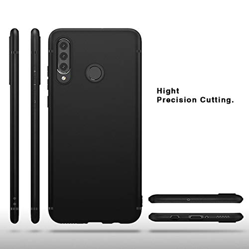 Hülle für Huawei P30 Lite Hülle Soft Silikon Schutzhülle Case Cover – Premium TPU Tasche Handyhülle für Huawei P30 Lite (Schwarz，Black) - 3