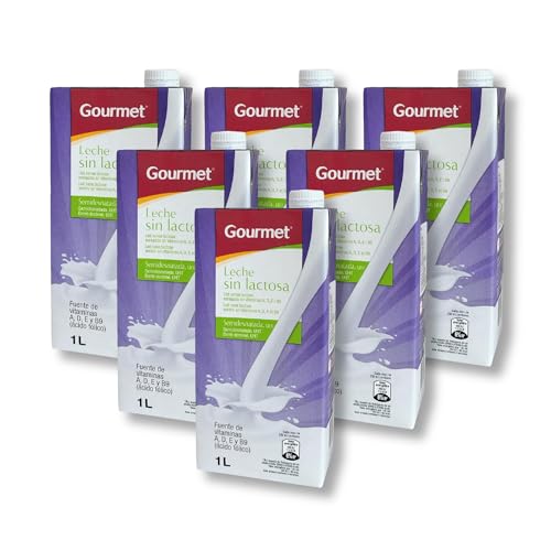Marca Blanca - Gourmet Leche Semidesnatada Sin Lactosa, 6 x 1L