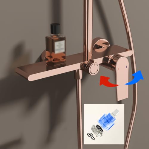 Colonne de douche eau chaude froide ensemble douchette 3 modes - 3