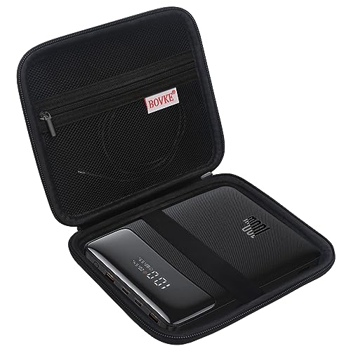 Étui rigide Bovke pour Baseus 100W power bank et câbles de charge, noir