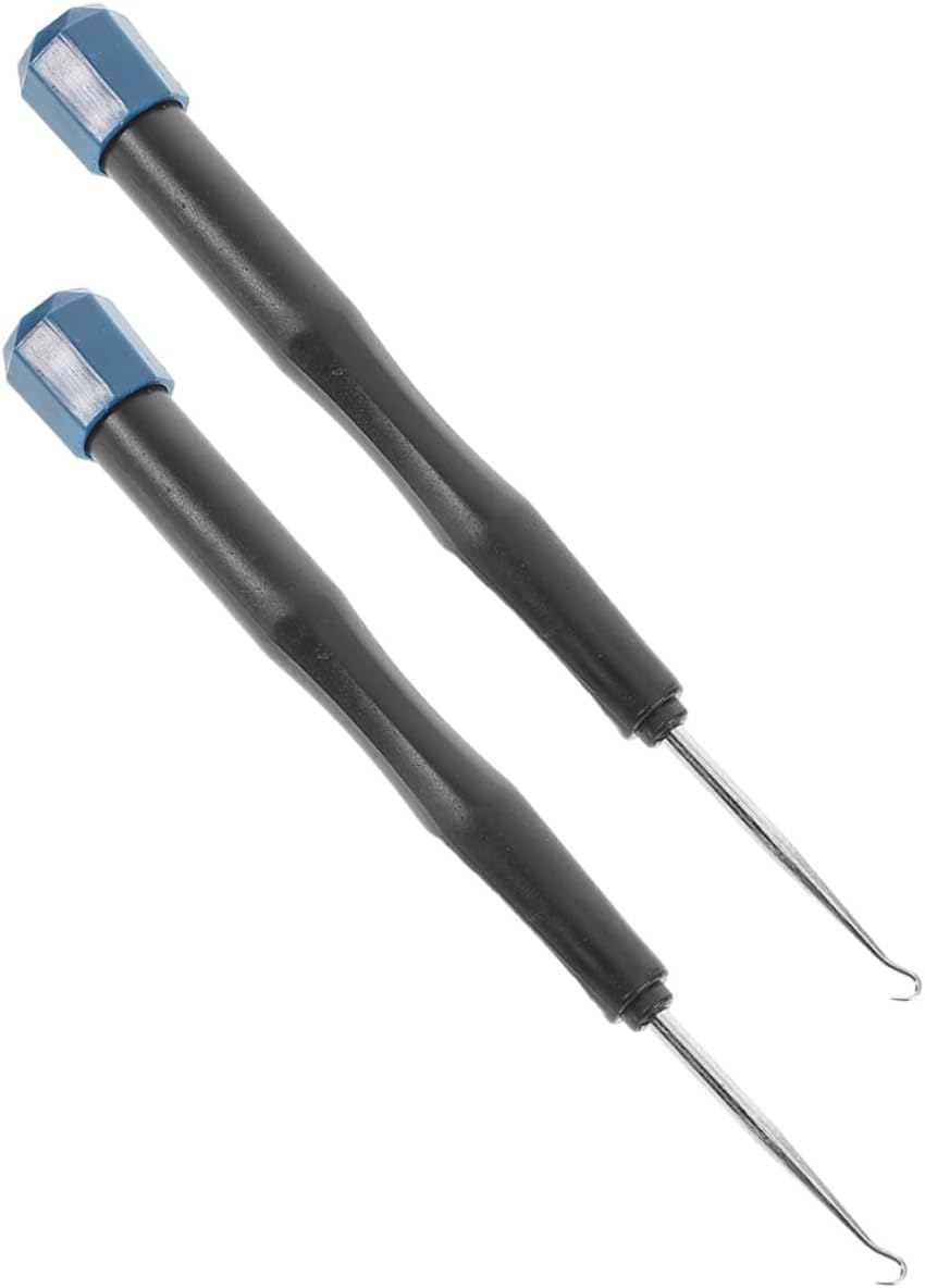 2pcs Portable Racket Stringing Tool for Badminton Tennis Plastic Puller Awl Accessories for Quick Stringing Machine Repairs and Precise Racquet Threading