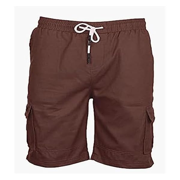 Sportbermuda's For Heren, Korte Broeken Met Meerdere Zakken Modieuze Korte Broeken Joggers Chique Comfortabele Baggy Trekkoord Elastische Tailleshorts Beach