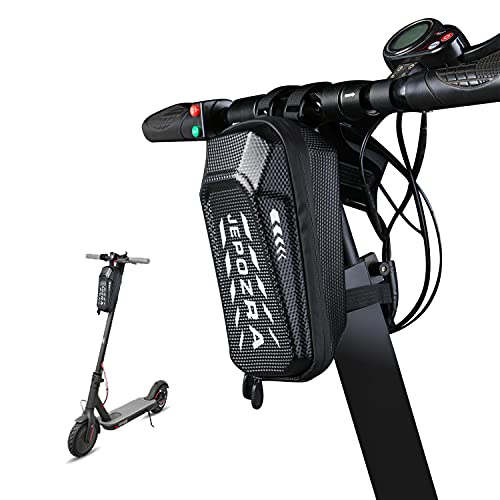Mochila Patinete Electrico,Accesorios para Patinete Electrico,Bolsa Patinete de Manillar para Xiaomi Scooters Eléctricos, Bolsa Grande de Cáscara Dura (24.5X12.5X11.5CM) (negro-01) Cover