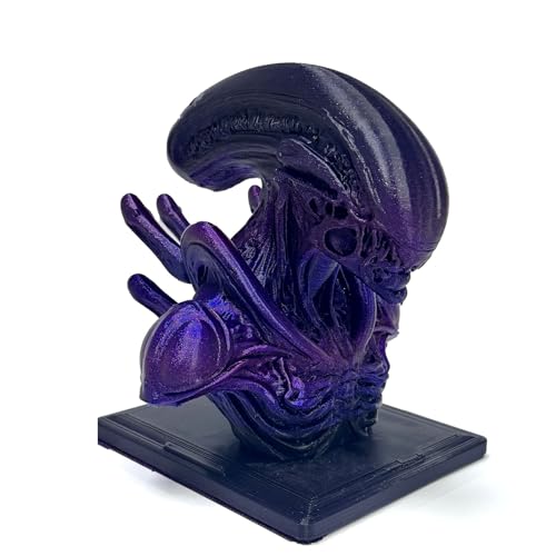 Image of PLA 3D Printer Filament 1.75mm, Midnight Shimmer Purple Gradient, Black Purple Blue Color Changing Glitter PLA Filament, Shiny Galaxy Sparkle for FDM 3D Printers, 1kg Spool