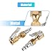 uxcell 3 Pcs Car Tire Chuck Lock on Tire Inflator Chuck for Tire Inflator Gauge Air Compressor Copper Tone