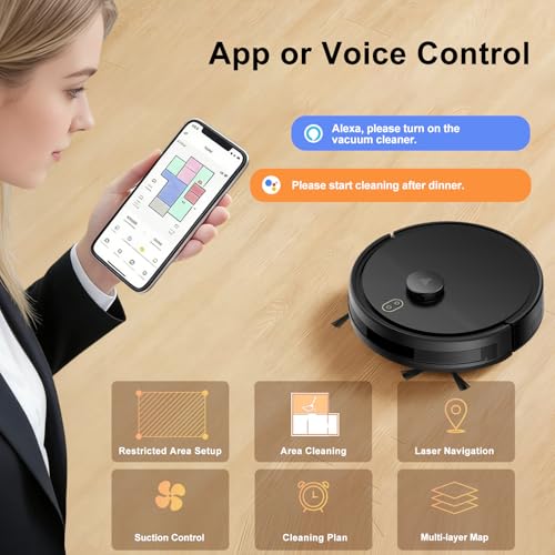 Robot Vacuum with Self-Emptying Station