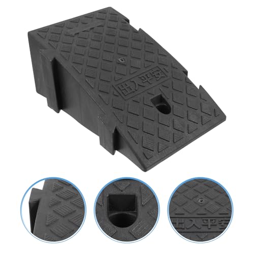 Rampa plástica para auto 40x26x16 cm negra portátil miniatura 5