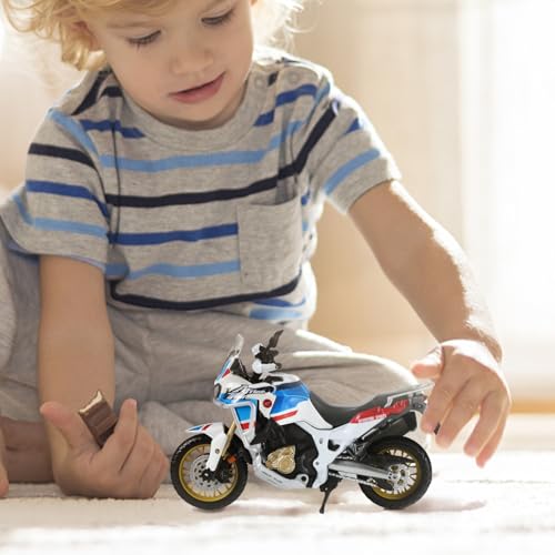 Image of Compatible for Honda Africa Twin Adventure Dirt Bike Model 1:18 Motorcycle Bike Toy Motocross Model Black Motorcycle Toy Supercross Collection Gift for Men