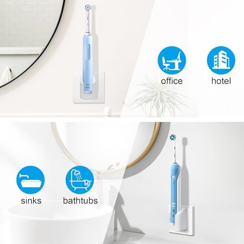 Toothbrush Wall Charger for Braun Oral-B Electric Toothbrush,Replacement Model 3757 Wireless Charger Base-Waterproof Portable- Ideal for Bathroom and Travel