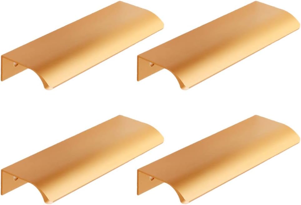 LIFKOME 4 Piezas De Montaje En Los Bordes De Los Dedos Manijas Manijas Largas Ocultas Manijas De Cajones De Muebles Gabinete Oculto Manijas De Cajones De Cocina Perillas Para Cocina Uso