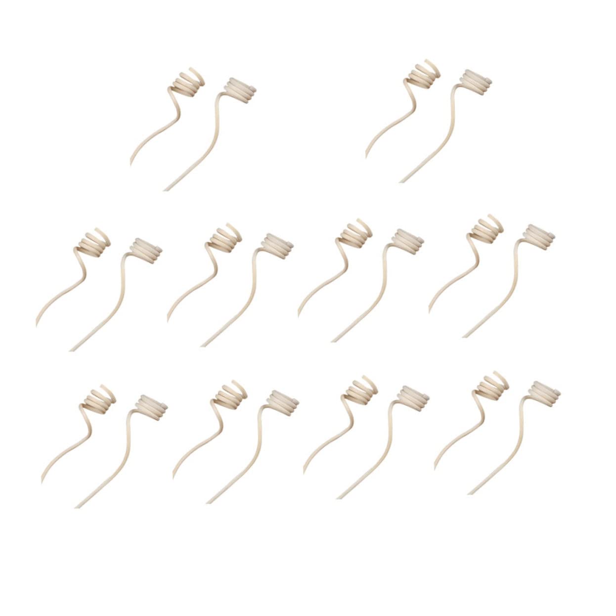 ORFOFE 20pcs Large Spiral Rattan Sticks for Oil Diffuser Natural Fragrance Reeds for Home Office Bathroom and Living Room Decor