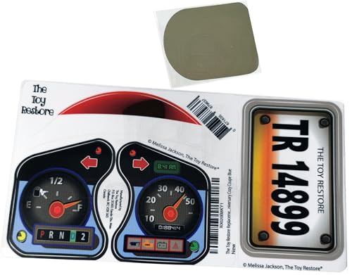 Toy Restore Replacement Stickers Fits Little Tikes 30th Cozy Coupe Car (Blue)