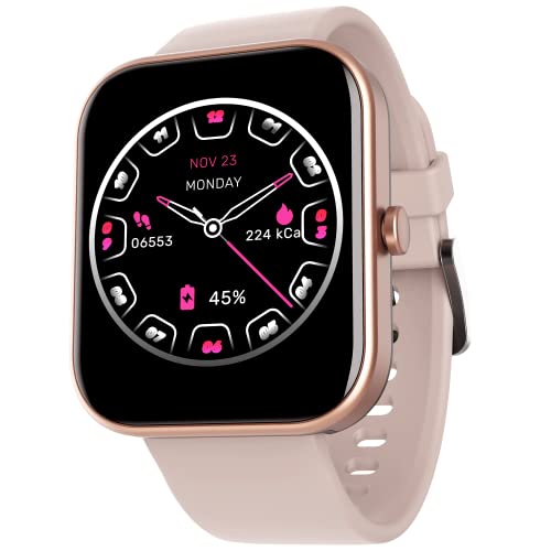 boAt Wave Electra Smart Watch with 1.81″ HD Display, Smart Calling with Ultra-Seamless BT Calling Chip,20 Built-in Watch Faces,100 + Sports Modes,Menu Personalization,in-Built Games(Cherry Blossom)
