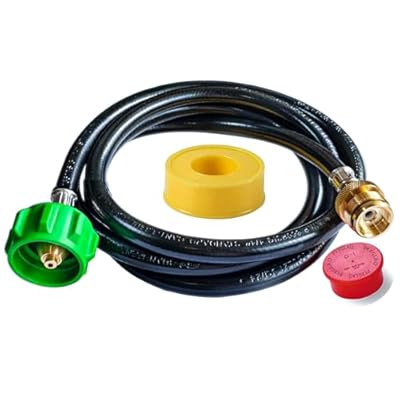 6 Feet for Weber Adapter Hose for Weber Travelev Grill, for Weber Traveler Grill Accessories for Weber Q 1000 for Weber Q Series, and for Weber Traveler Gas Go-Anywhere Grills Propane Adapter.