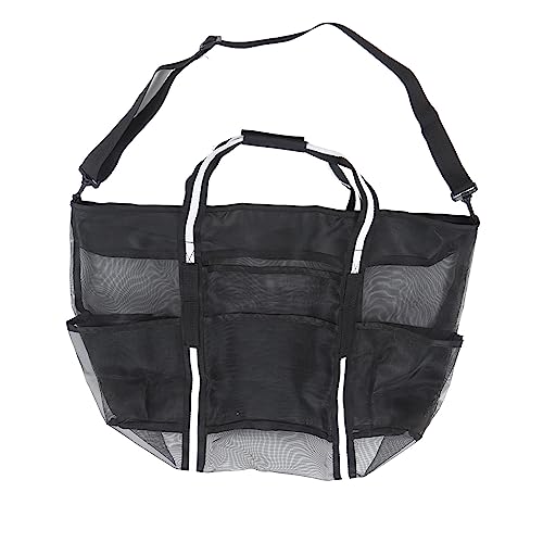 Mesh Beach Bag Lightweight Foldable Water Prevent Nylon Large Beach Shoulder Bag for Travel Vacation Pool Camping Picnic Sports Shopping2