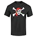 Shop4Ever Jolly Roger Skull & Crossbones T-shirt Pirate Flag Shirts Large Black 11224