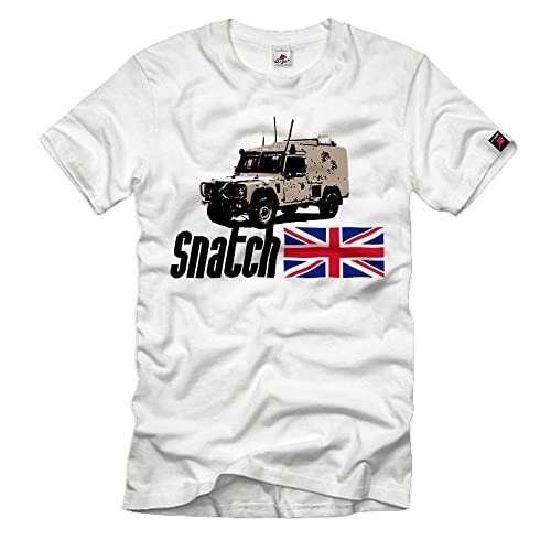 T-shirt 4x4 UK Army Snatch 30398 Blanc Coton Confort L