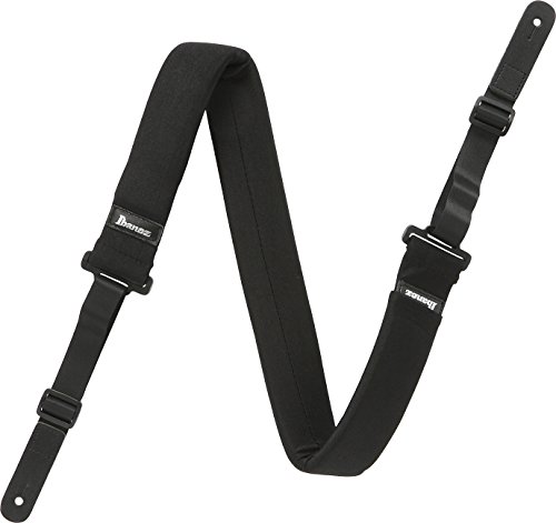Ibanez POWERPAD Strap (Black) GSF50-BK, featuring a soft feel - Picture 1 of 3