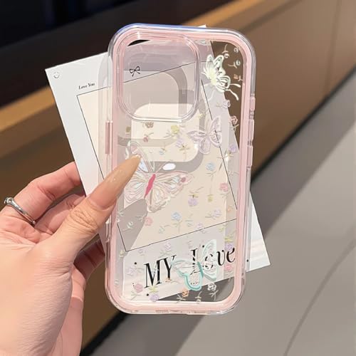 RNOZX iPhone 15 Pro�p���{���^�X�}�z�P�[�X ���� 2in1 �ϏՌ��\�t�g�J�o�[�iiPhone 15 Pro�p/�s���N NG88�j