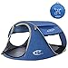 G4Free Pop Up Tent Beach Cabana Instant Backpacking Sun Shelter Water Resistant Camping Cabin Tent Automatic Setup Beach Tents Anti-UV Ventilation for 2-3 person(Blue)