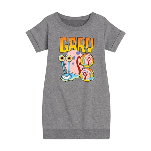 HYBRID APPAREL - Spongebob Squarepants - Gary The Snail - Toddler & Youth Girls Fleece Dress