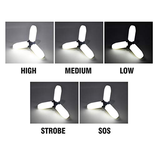 Mobestech Lâmpada de 60 LEDs Luz de carregamento USB dobrável Ferramenta prática de iluminação Lâmpa