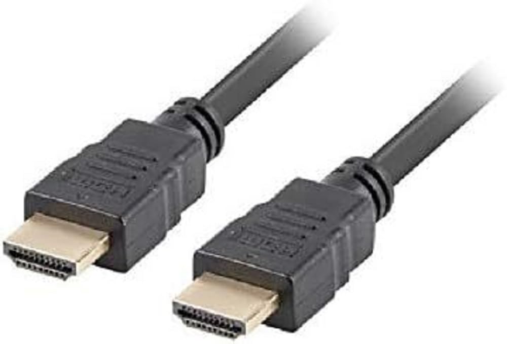 LANBERG CA-HDMI-11CC-0018-BK HDMI Cable Male/Male Connectors Resolution up to 3840 x 2160 30Hz with Ethernet Channel 1.8 Metres