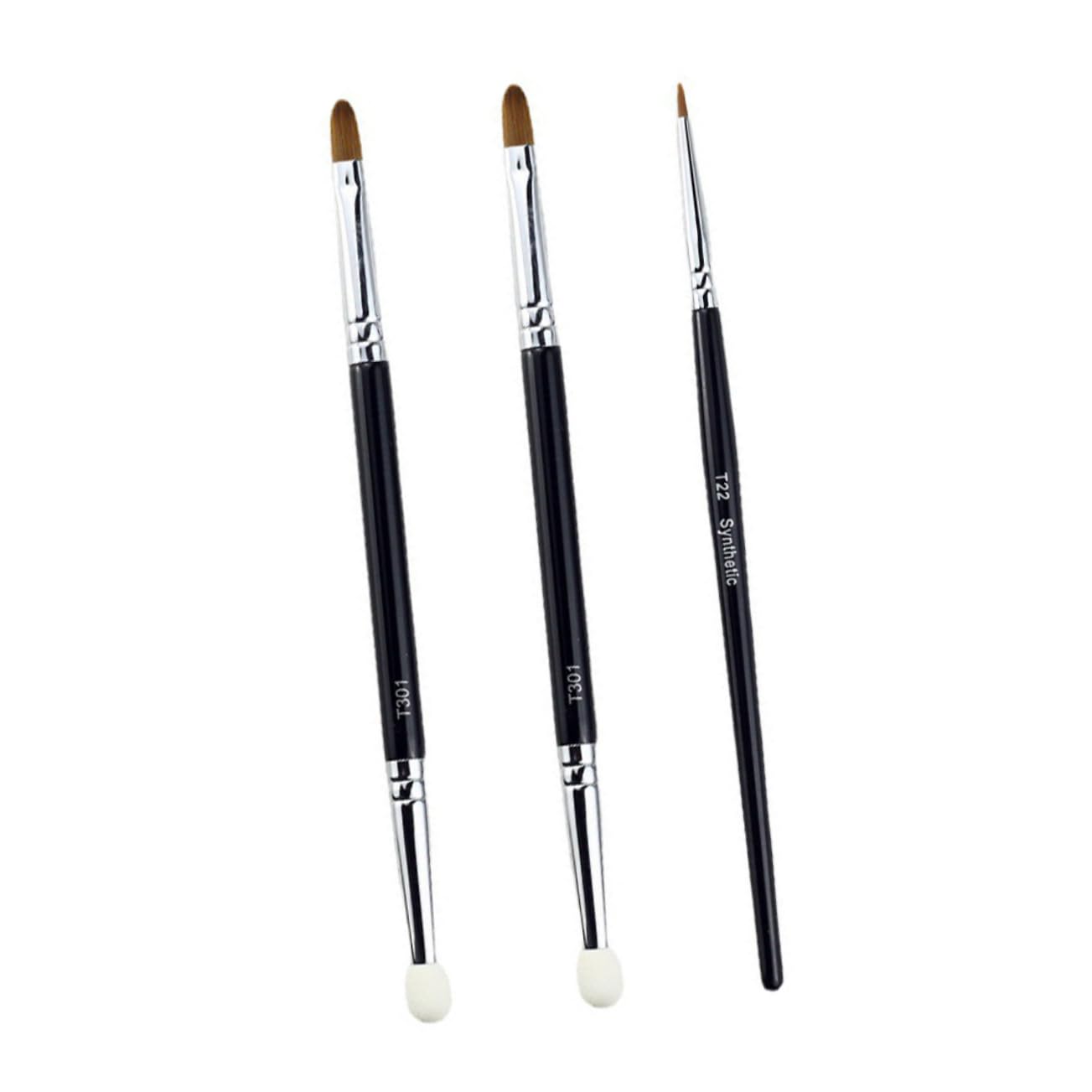 NULYLU Professional Makeup Set 1 Set Concealer Brush Double-sided Sponge Brush Portable for Travel