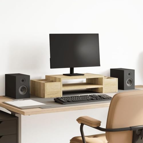 Support pour moniteur avec rangement bureau et table de jeu - 2