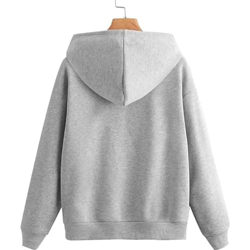 Image of Clotth Theory Women's Cotton Fleece Hooded Neck Sweatshirt | Hoodie Jacket with Kangaroo Pocket