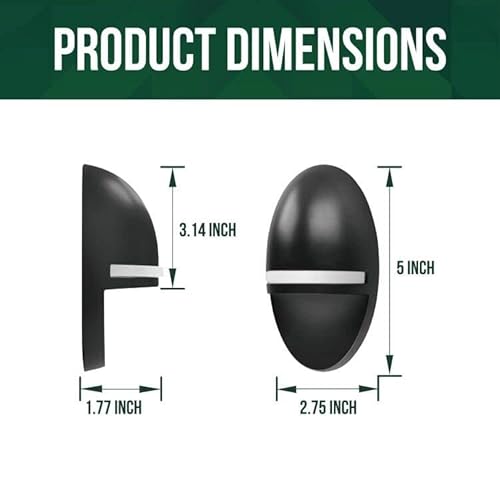 Gkoled 2-Pack Low Voltage Led Post Light, Outdoor Waterproof Landscape Deck Lights With 2W Integrated Led Chips, 9-15V Ac/Dc, 2700K, Die-Cast Aluminum, Matte Black Powder Coated Finish #TOP4