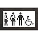 Pavement Stencil,50"H,100"W,0.125" Thick