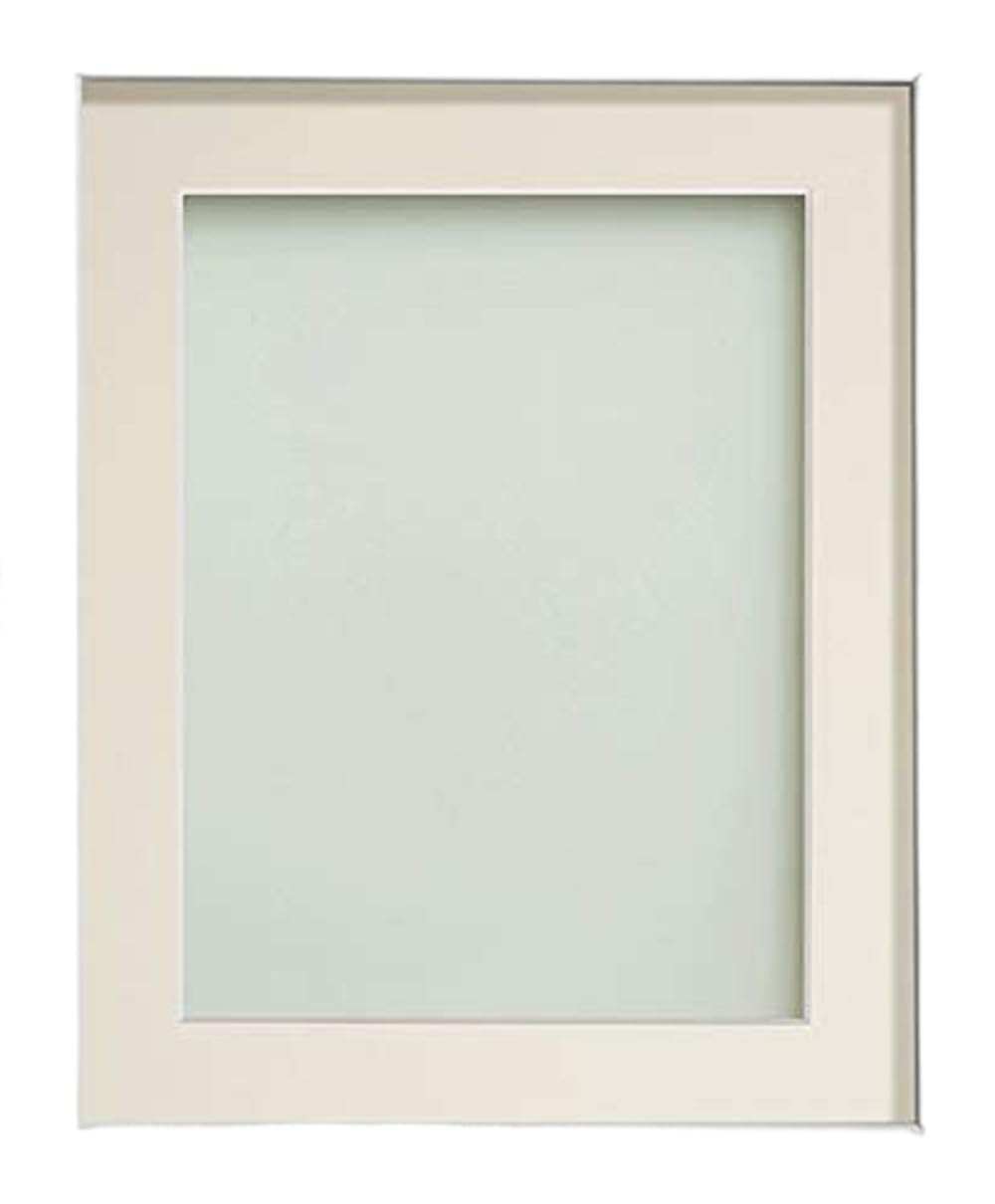 Frame Company Allington White 12x10 inch Frame With Ivory Mount For Image 8x6 inch *Choice of sizes* Fitted with Real Glass