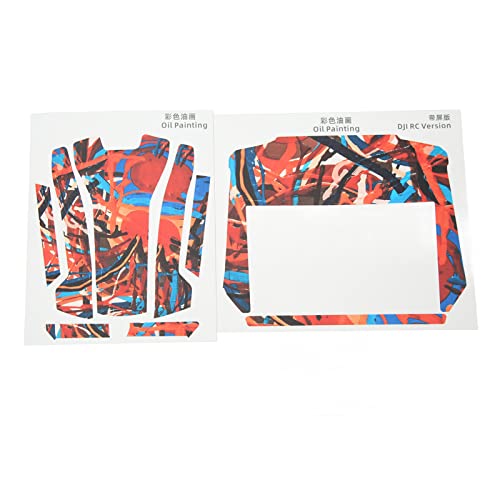 SPYMINNPOO RC Drone Sticker Skin Wrap para Mini 3 Juego de Pegatinas para Mini 3, Drone Skin Set PVC Extraíble sin Burbujas Colores Brillantes para Mini 3 Skin Set para Decoración Mochilas