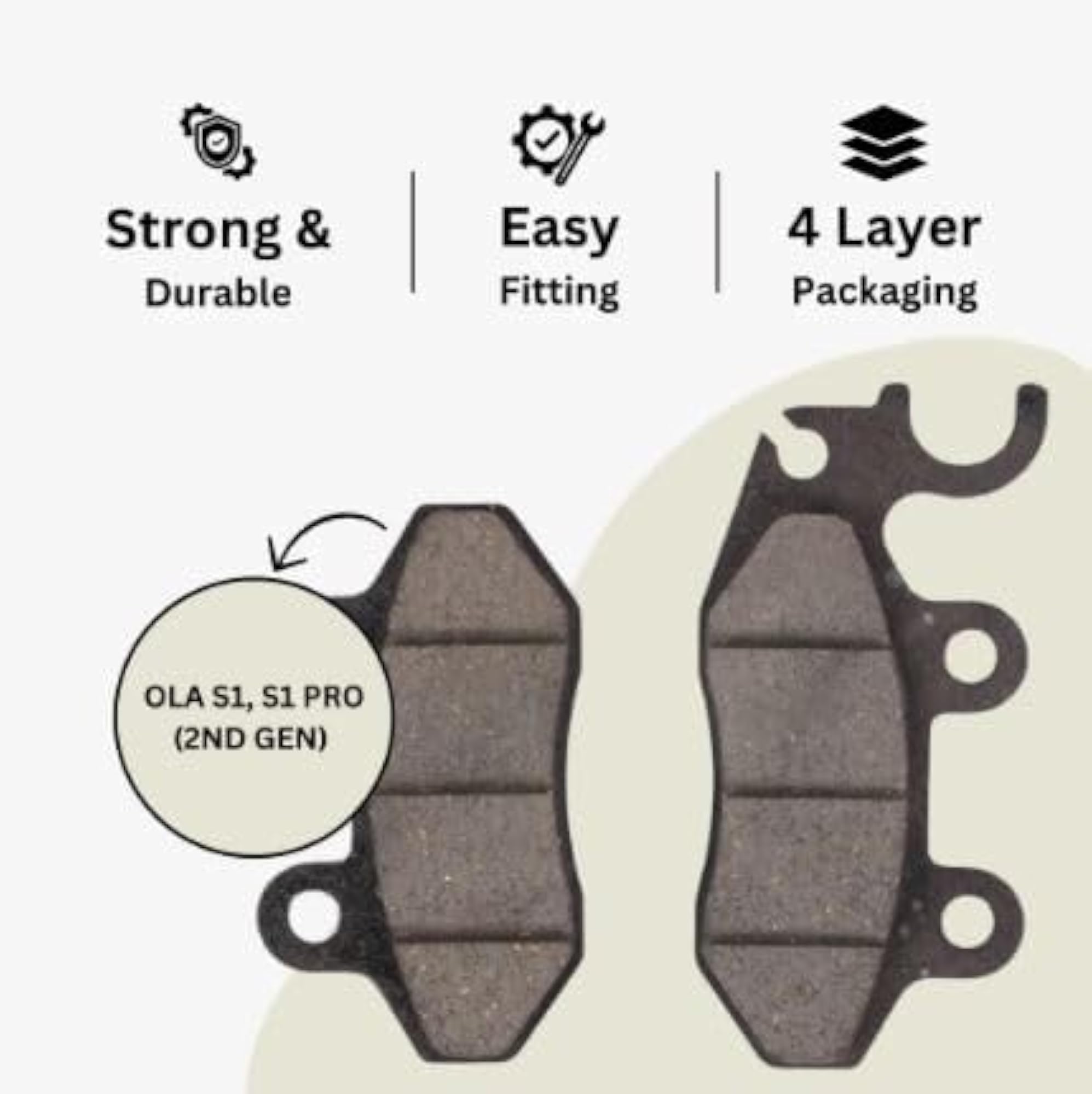 MV Ola S1, S1 Pro Full Set Disc Brake Pads