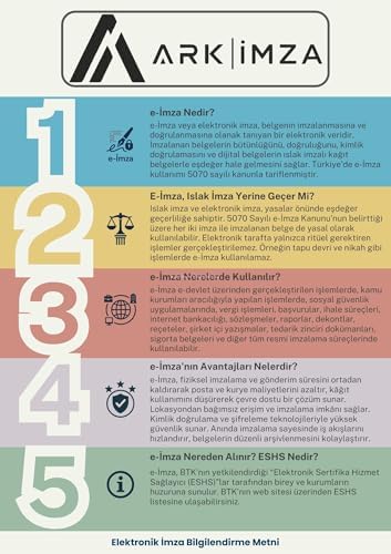 Elektronik İmza Cihazı, USB Bağlantılı Token, Resmi E-İmza Sertifikası, PDF, Word, Excel Belge İmzalama, Mobil ve E-Devlet Aktivasyonlu, BTK Onaylı, Ergonomik Tasarım (3 Yıllık) - Görsel 5