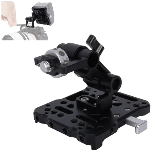 Image of NICEYRIG V Mount Battery Plate Kit with Magic Arm, Adjustable Angle Quick Release V-Lock Plate for Camera Cage, Top Handle, 15mm Rod Clamp - 701