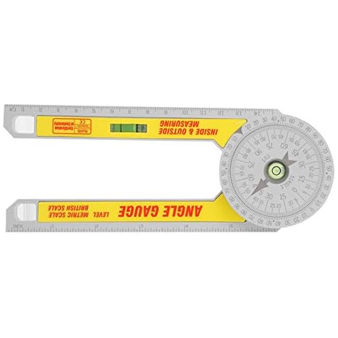 360-Grad-Winkelmesser Diy Winkelmesser-Goniometer Innen-Außen-Messung Metrisch Britische Skala Cover