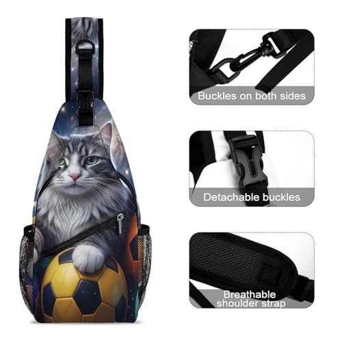 Mochila crossbody compacta para viaje y senderismo miniatura 3