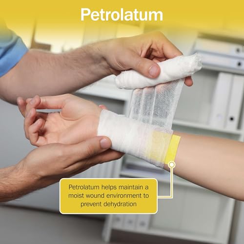 Xeroform Petrolatum Dressing 4x4-25 Gasas de Petrolato Estériles - Banda de Gasa Oclusiva para Cuidado de Heridas - Envuelto Individualmente, Absorbente, No Adhesivo y Libre de Látex miniatura 5