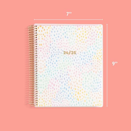 Blue Sky Livewell 2024-2025 Academic Year Weekly/Monthly Planner, 7" x 9", Multicolor Flexible Cover, Wirebound, Rainbow (150691) by Blue Sky - Image 4