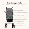 Dream On Me Vista Moonwalk Baby Stroller, Lightweight Travel Umbrella Stroller with Compact Fold, Smooth Ride Wheels, Multi-Position Recline, Spacious Storage Basket with Cup Holder, Mint
