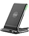 INIU Wireless Charger, 15W Fast Qi Certified Wireless Charging Station with Sleep-Friendly Adaptive Light Compatible with iPhone 17 16 15 14 13 12 Pro Max Samsung Galaxy S25 S24 S23 Note 20 Google etc