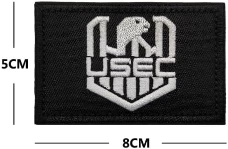 4pc Escape from Tarkov USEC & Bear Embroidered Fastener with Hook and Loop Backing Patch Military Tactical Badges Applique Embroidery Patches