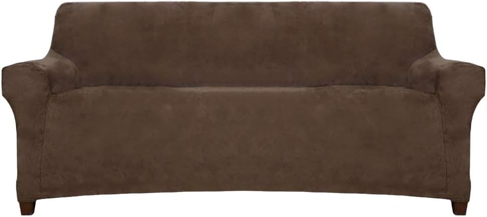ACOMOPACK Sofa Slipcovers Premium Velvet Stretch Sofa Cover for 3 Cushion Couch, High-Stretch Sofa Protector Couch Cover