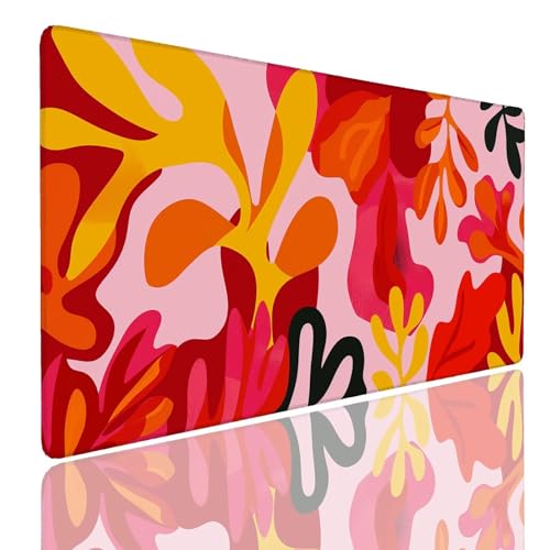 Tapis de souris XL Peach imperméable avec bords cousus et base antidérapante