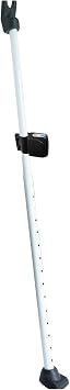 SECURITYMAN 2-in-1 Door Security Bar with Alarm & Sliding Door Stopper Security Bar with 120db Loud Siren - Rugged Iron Rated for 400lbs, Protects Against Scratches New Model for Wider Compatibility