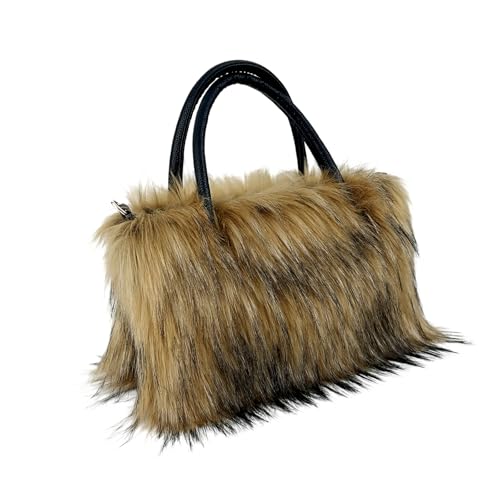 Faux Fur Tote Bag Women's Shoulder Handbag