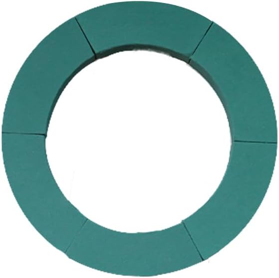 24 Inch Floral Foam Wreath with Wood Board Backing, Wet Flower Foam Ring for Fresh Flower Arrangements, Round Floral Base for Funeral, Wedding, Memorial and DIY Floral Decor (1)